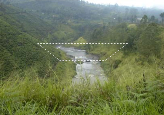 Upper Kotmale before the dam construction