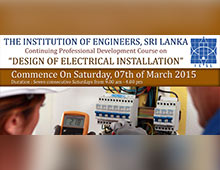 CPD COURSE : Design of Electrical Installation