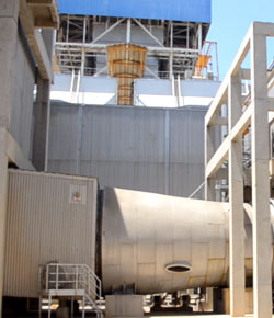 Flue-gas desulfurization unit at Norochcholai Coal power plant in Sri Lanka.