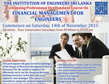 CPD COURSE : Financial Management For Engineers