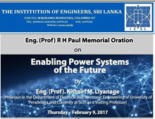 Eng. (Prof.) R H Paul Memorial Oration : Enabling Power Systems of the Future 