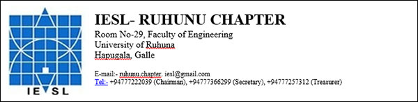 IESL Ruhunu Chapter Activities