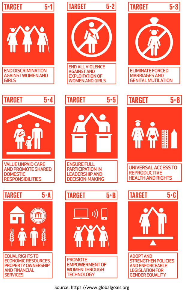 Sustainable Development Goals: Goal 5, Gender Equality, goal five ...