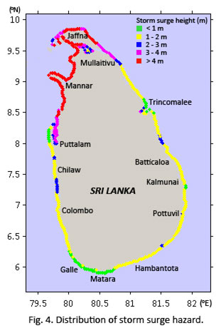 Assessment of storm surge hazard for Sri Lanka